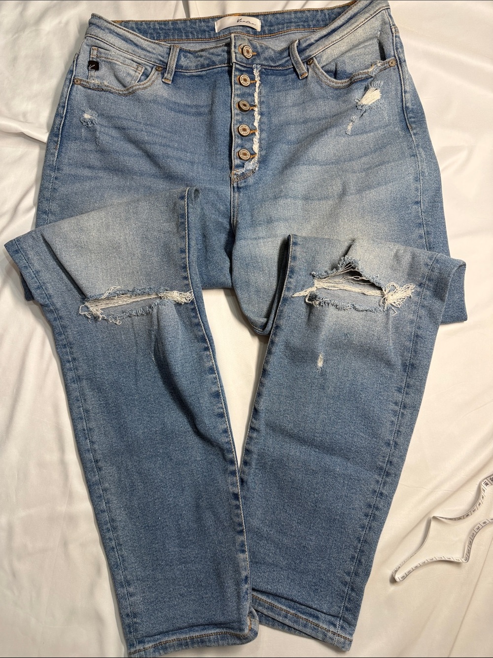 KanCan Light Blue Distressed Skinny Jeans